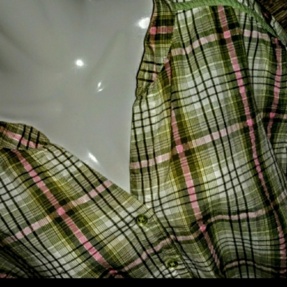 Denim & Co Top Size 3X High Low Shark bite Hem New - Picture 9 of 12